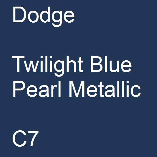 Dodge, Twilight Blue Pearl Metallic, C7.